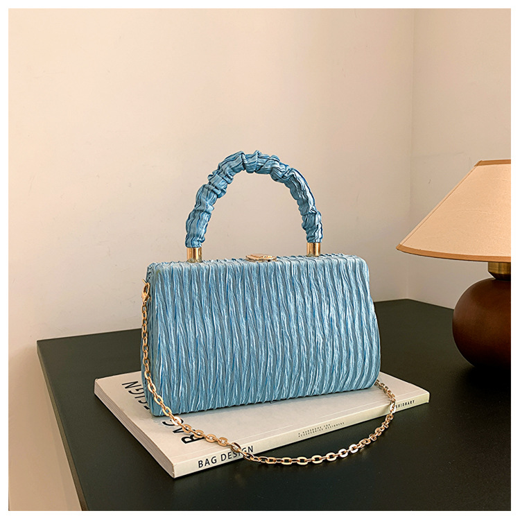 Teal evening online bag